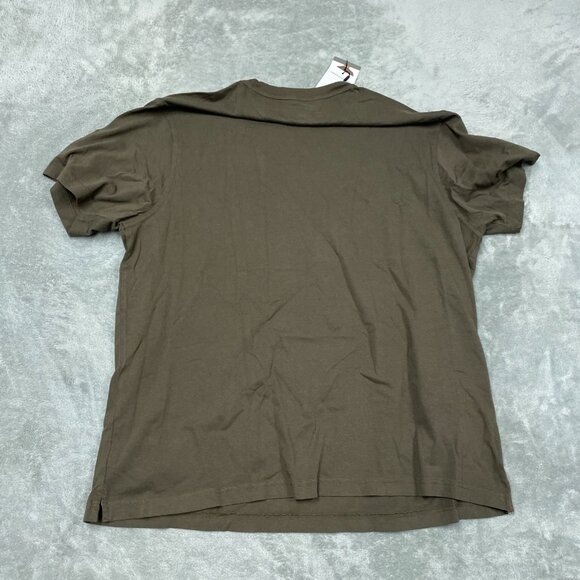 Wrangler Mens Brown Pocket T-Shirt Relaxed Fit XXL Cotton Blend a1152 - Picture 8 of 9